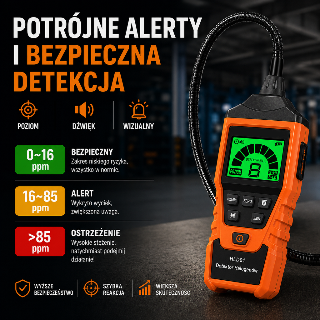 Detektor wycieku czynnika chłodniczego